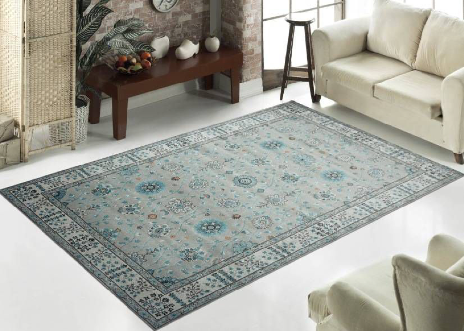 Mẫu thảm có thiết kế đơn giản, nhưng vẫn thể hiện nét tân cổ điển rất riêng