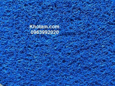 Thảm chùi chân nhựa rới màu xanh