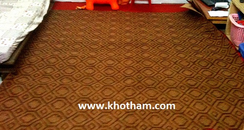 thảm nỉ hình quả trám